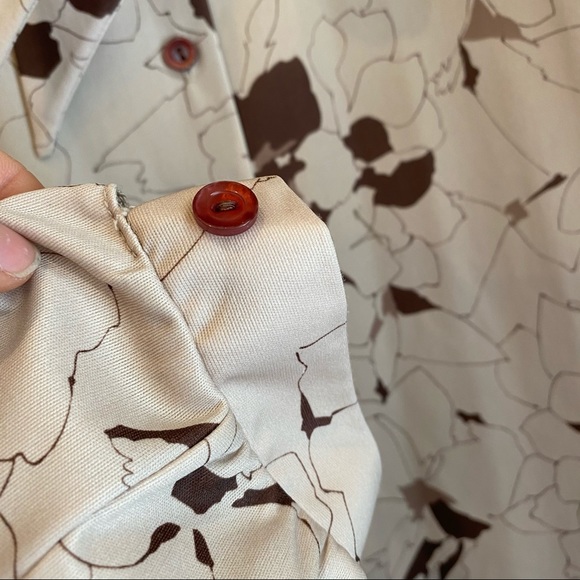 Vintage Neck-tie Pussy Bow Floral Blouse - Picture 5 of 10